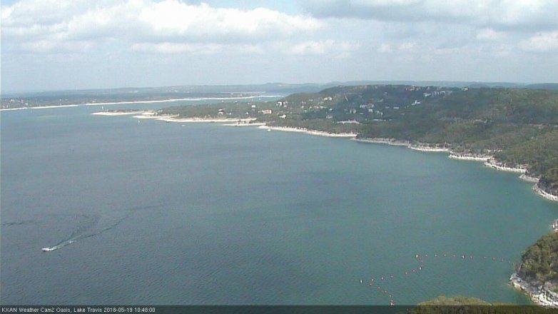 Lake Travis webcam, May 19, 2018 9:50 AM CT