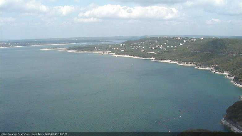 Lake Travis webcam, May 19, 2018 9:55 AM CT