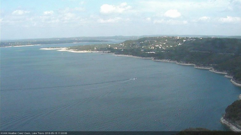 Lake Travis webcam, May 19, 2018 10:05 AM CT