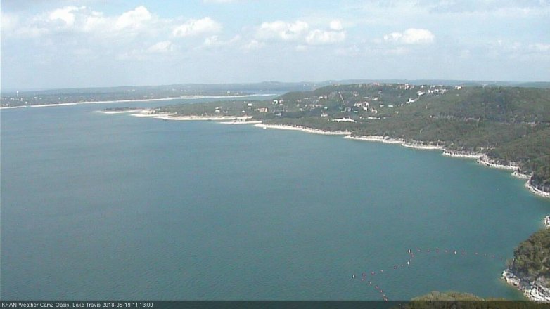 Lake Travis webcam, May 19, 2018 10:15 AM CT