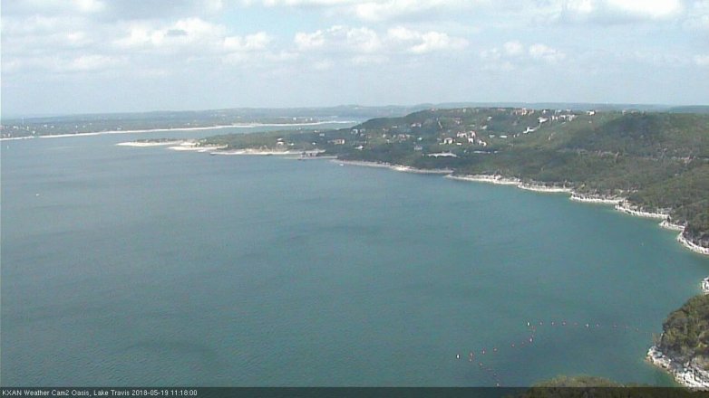 Lake Travis webcam, May 19, 2018 10:20 AM CT