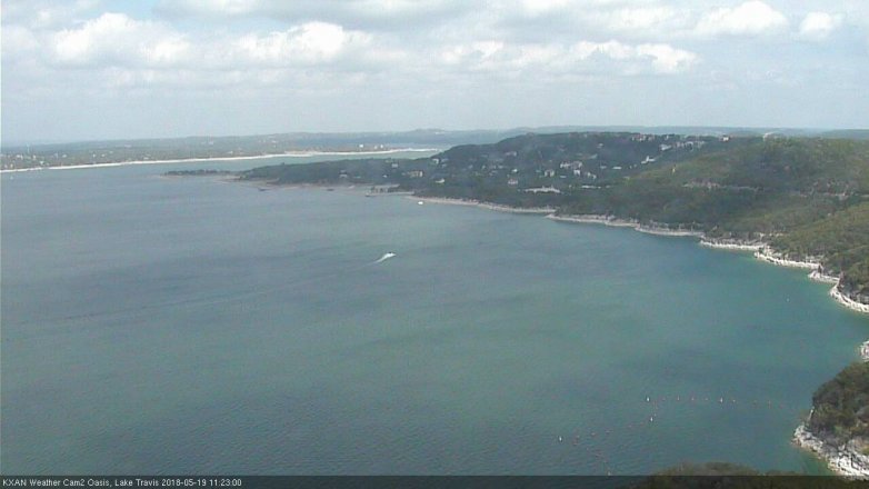 Lake Travis webcam, May 19, 2018 10:25 AM CT