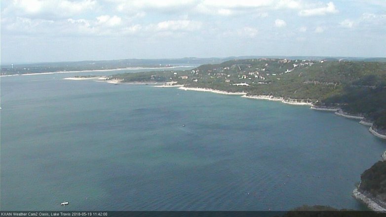 Lake Travis webcam, May 19, 2018 10:45 AM CT