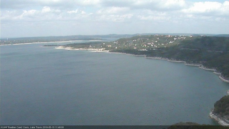 Lake Travis webcam, May 19, 2018 10:50 AM CT