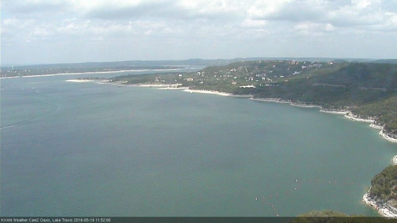 Lake Travis webcam, May 19, 2018 10:55 AM CT