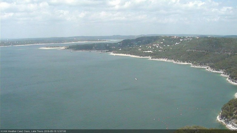 Lake Travis webcam, May 19, 2018 11:10 AM CT