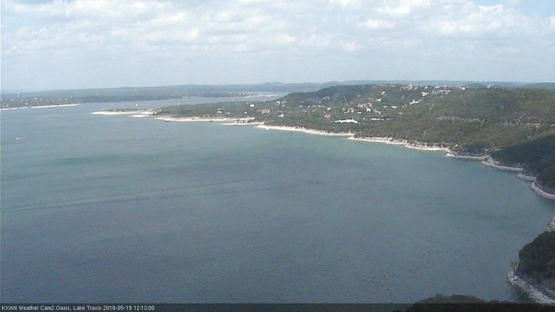 Lake Travis webcam, May 19, 2018 11:15 AM CT