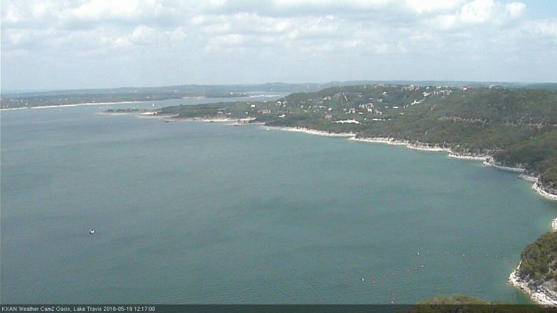 Lake Travis webcam, May 19, 2018 11:20 AM CT