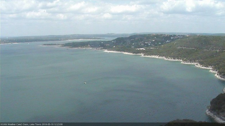 Lake Travis webcam, May 19, 2018 11:25 AM CT
