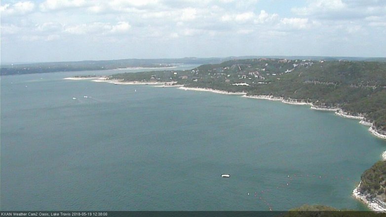 Lake Travis webcam, May 19, 2018 11:40 AM CT