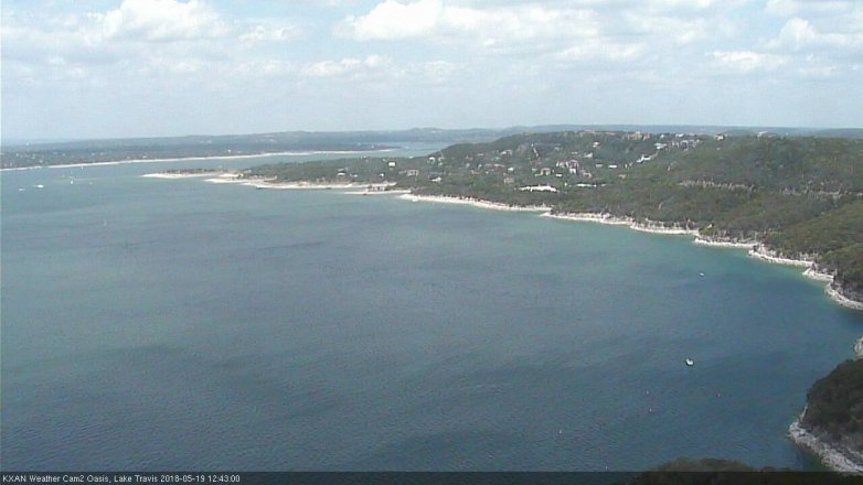 Lake Travis webcam, May 19, 2018 11:45 AM CT