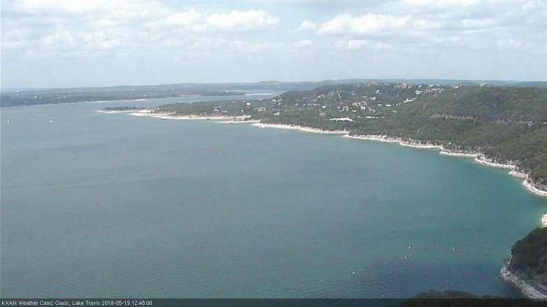 Lake Travis webcam, May 19, 2018 11:50 AM CT