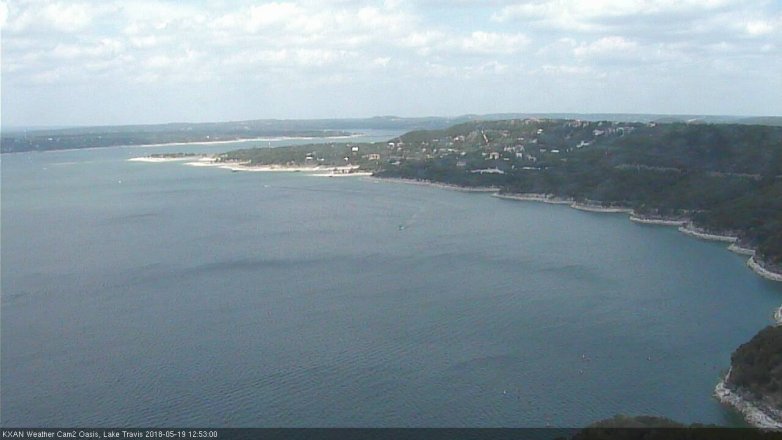 Lake Travis webcam, May 19, 2018 11:55 AM CT