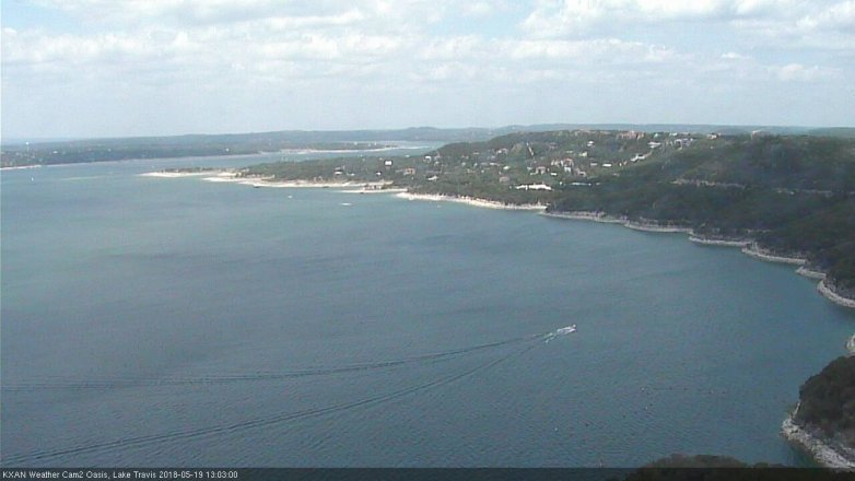 Lake Travis webcam, May 19, 2018 12:05 PM CT