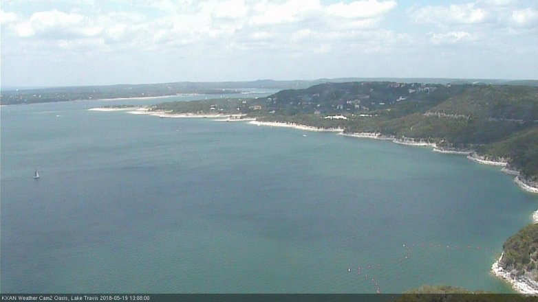 Lake Travis webcam, May 19, 2018 12:10 PM CT