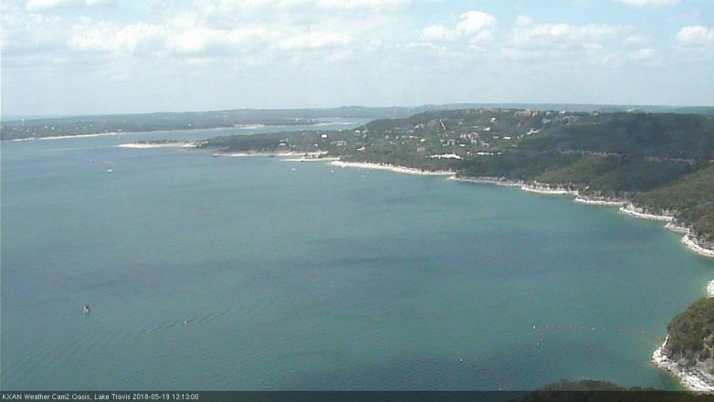 Lake Travis webcam, May 19, 2018 12:15 PM CT