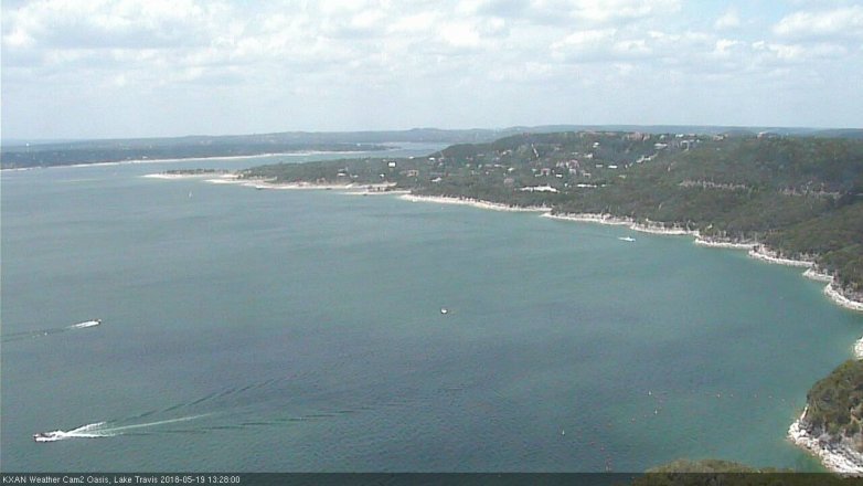 Lake Travis webcam, May 19, 2018 12:30 PM CT