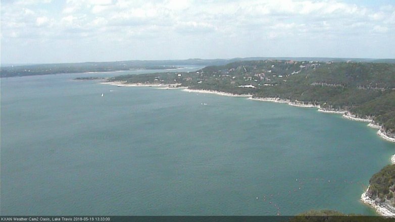 Lake Travis webcam, May 19, 2018 12:35 PM CT
