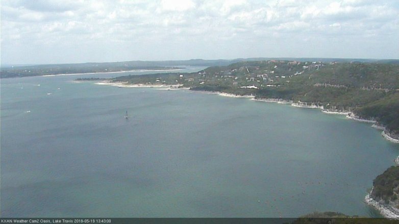 Lake Travis webcam, May 19, 2018 12:45 PM CT