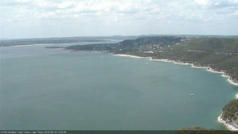 Lake Travis webcam, May 19, 2018 12:55 PM CT
