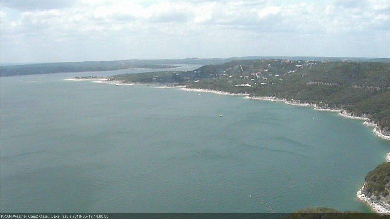 Lake Travis webcam, May 19, 2018 1:10 PM CT