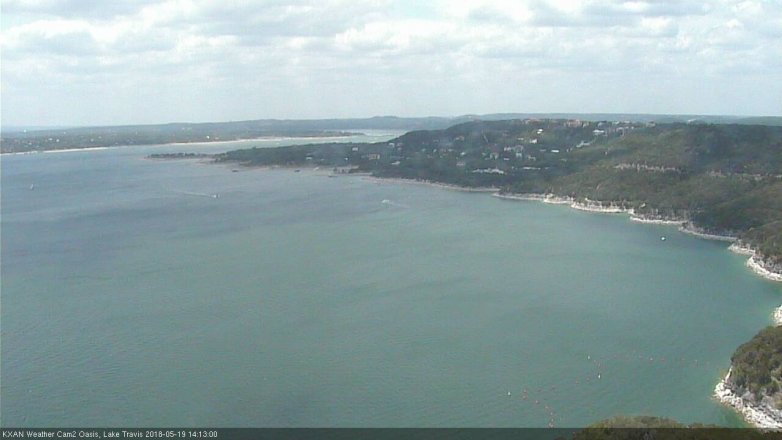 Lake Travis webcam, May 19, 2018 1:15 PM CT