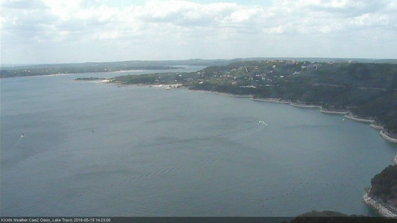 Lake Travis webcam, May 19, 2018 1:25 PM CT