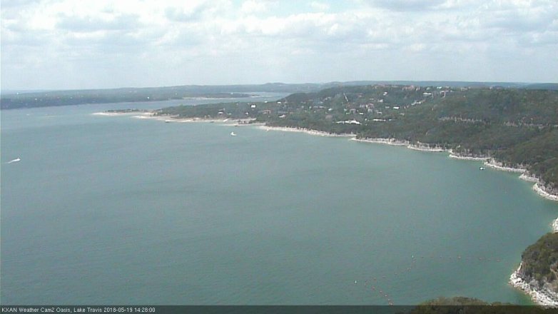 Lake Travis webcam, May 19, 2018 1:30 PM CT