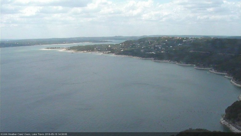Lake Travis webcam, May 19, 2018 1:40 PM CT