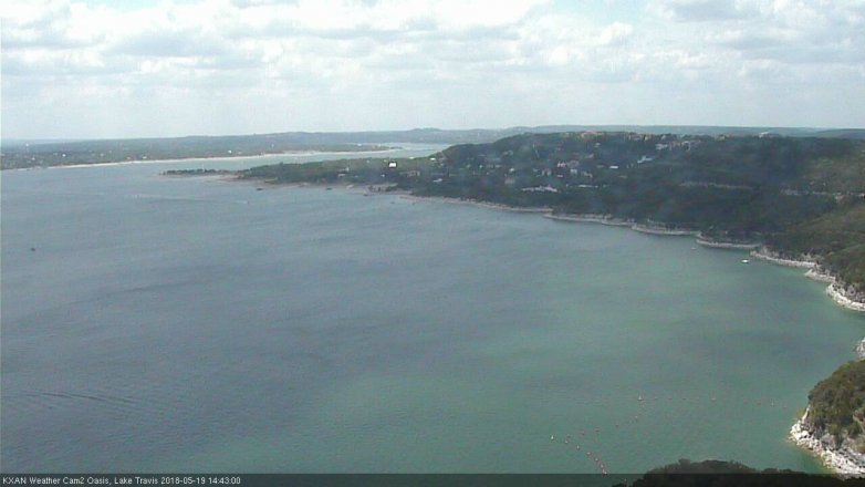 Lake Travis webcam, May 19, 2018 1:45 PM CT