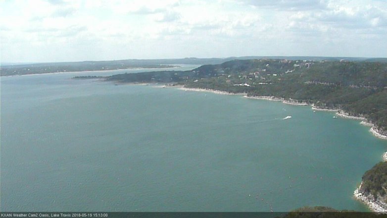 Lake Travis webcam, May 19, 2018 2:15 PM CT