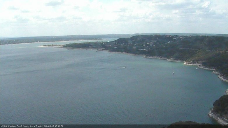Lake Travis webcam, May 19, 2018 2:20 PM CT