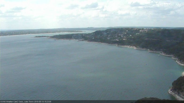 Lake Travis webcam, May 19, 2018 2:25 PM CT