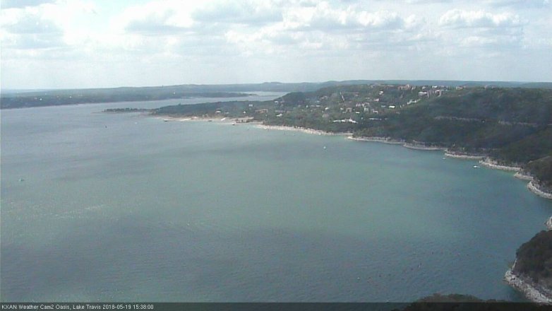 Lake Travis webcam, May 19, 2018 2:40 PM CT