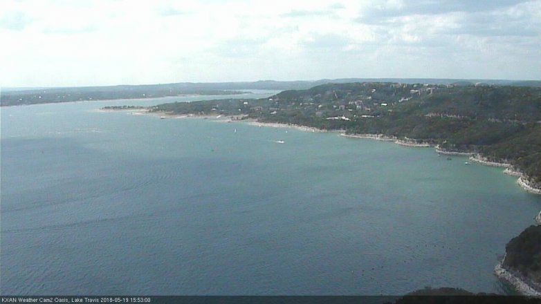 Lake Travis webcam, May 19, 2018 2:55 PM CT
