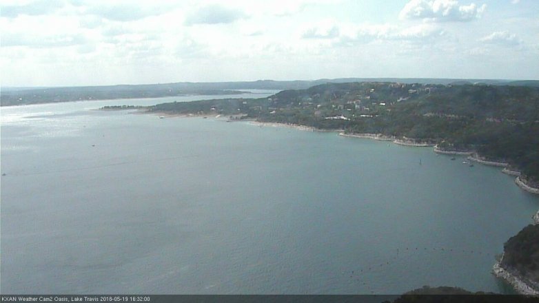 Lake Travis webcam, May 19, 2018 3:35 PM CT