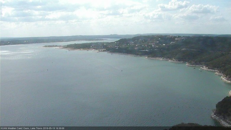 Lake Travis webcam, May 19, 2018 3:40 PM CT