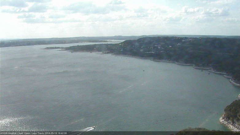 Lake Travis webcam, May 19, 2018 3:45 PM CT