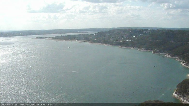 Lake Travis webcam, May 19, 2018 3:55 PM CT