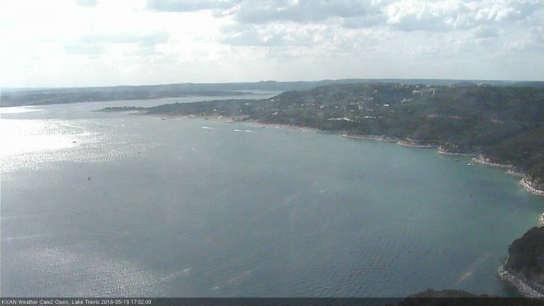 Lake Travis webcam, May 19, 2018 4:05 PM CT