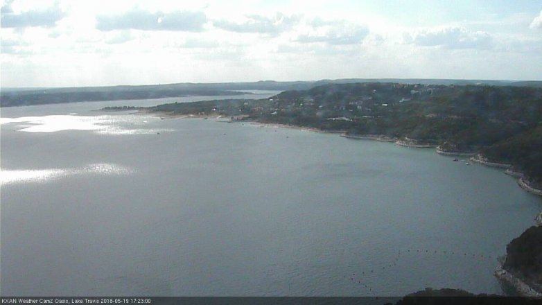 Lake Travis webcam, May 19, 2018 4:25 PM CT