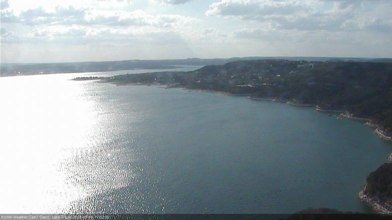 Lake Travis webcam, May 19, 2018 4:55 PM CT