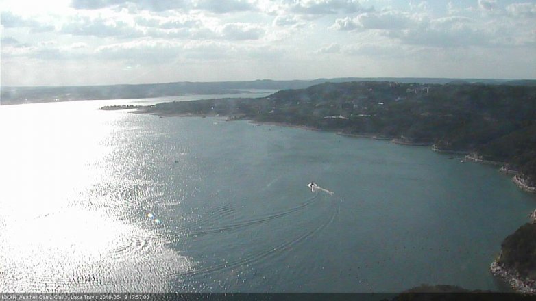 Lake Travis webcam, May 19, 2018 5:00 PM CT