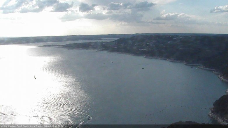 Lake Travis webcam, May 19, 2018 5:25 PM CT
