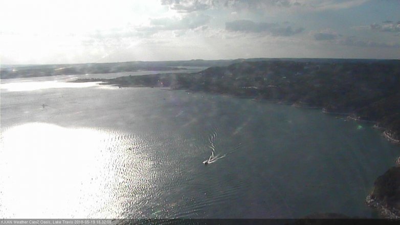Lake Travis webcam, May 19, 2018 5:35 PM CT
