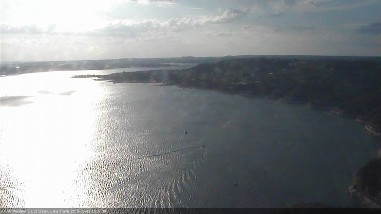 Lake Travis webcam, May 19, 2018 5:40 PM CT