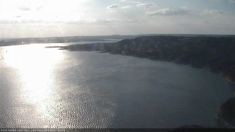 Lake Travis webcam, May 19, 2018 5:55 PM CT