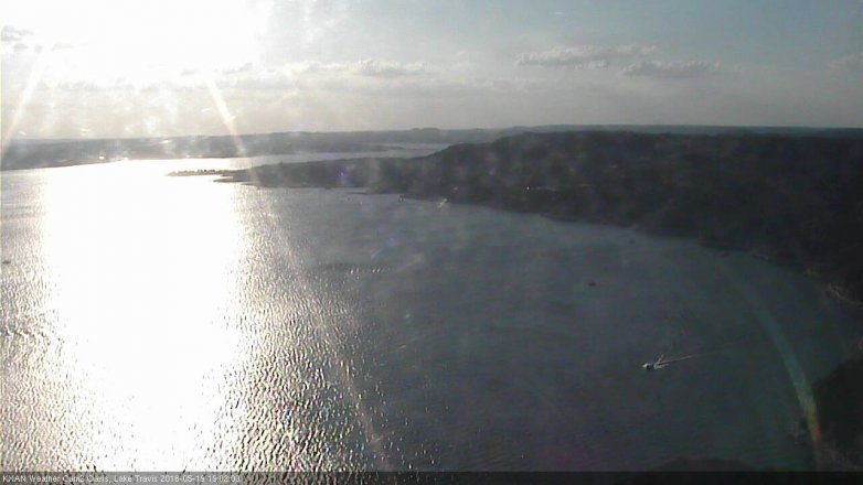 Lake Travis webcam, May 19, 2018 6:05 PM CT