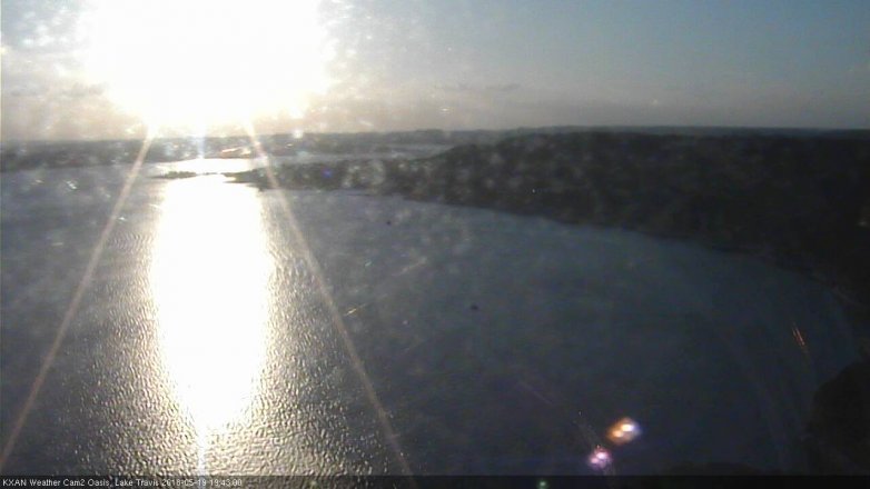 Lake Travis webcam, May 19, 2018 6:45 PM CT