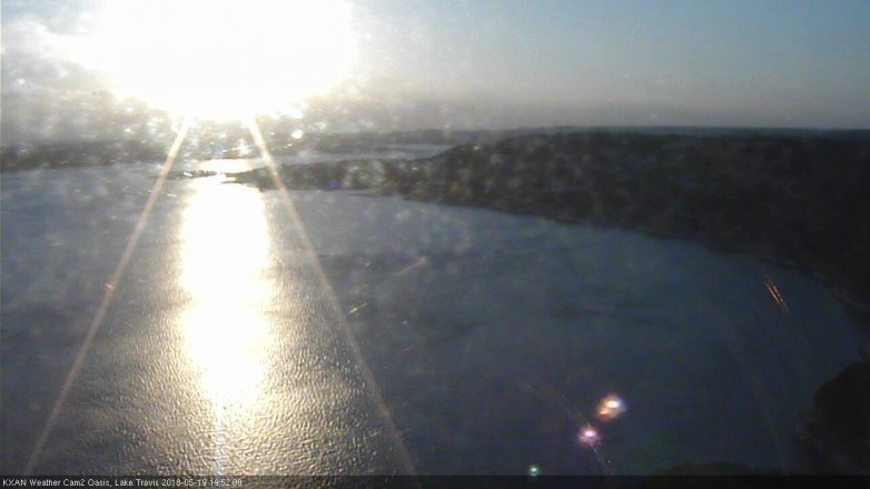Lake Travis webcam, May 19, 2018 6:55 PM CT